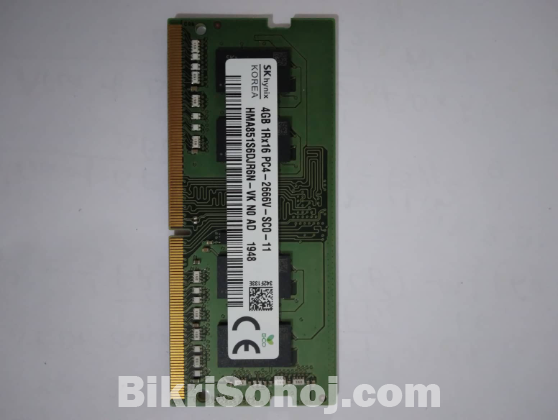 SK Hynix DDR4 4GB 2400 MHz Laptop RAM